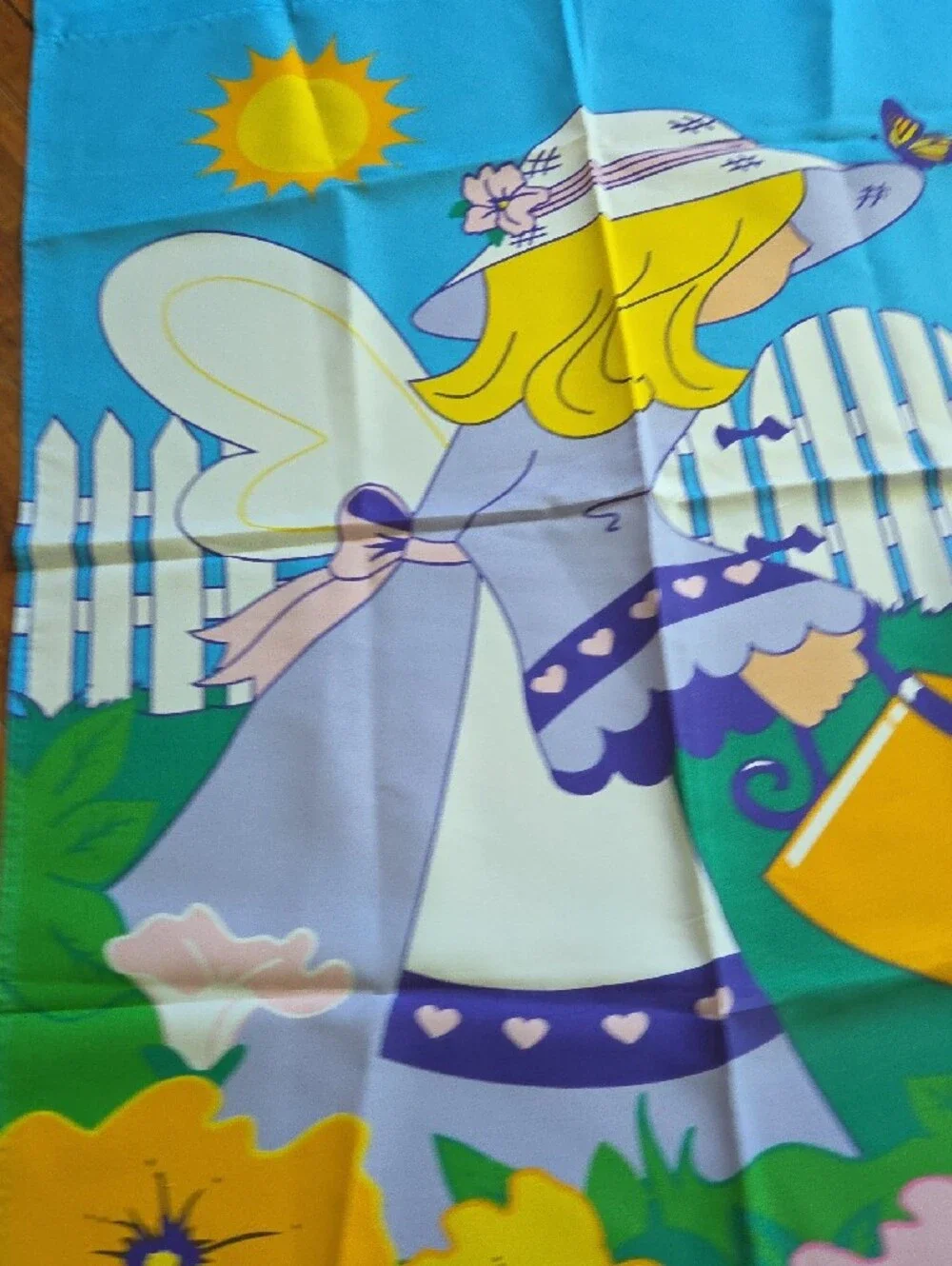 Fairy Garden Flag- Blue